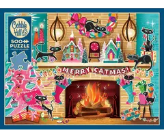 Cobble Hill Puzzles 500 pcs - Merry Catmas