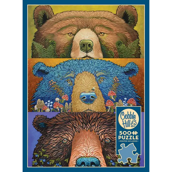 Cobble Hill Puzzles 500 pcs - Bear Eyes: Harvest