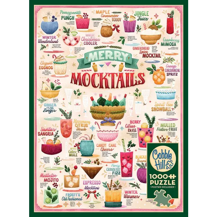Cobble Hill Puzzles 1000 pcs - Merry Mocktails