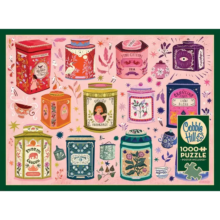 Cobble Hill Puzzles 1000 pcs - Tea Tin Treasures