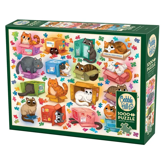 Cobble Hill Puzzles 1000 pcs - Cats vs. Puzzles