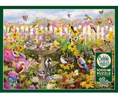 Cobble Hill Puzzles 1000 pcs - Backyard Bird Bath