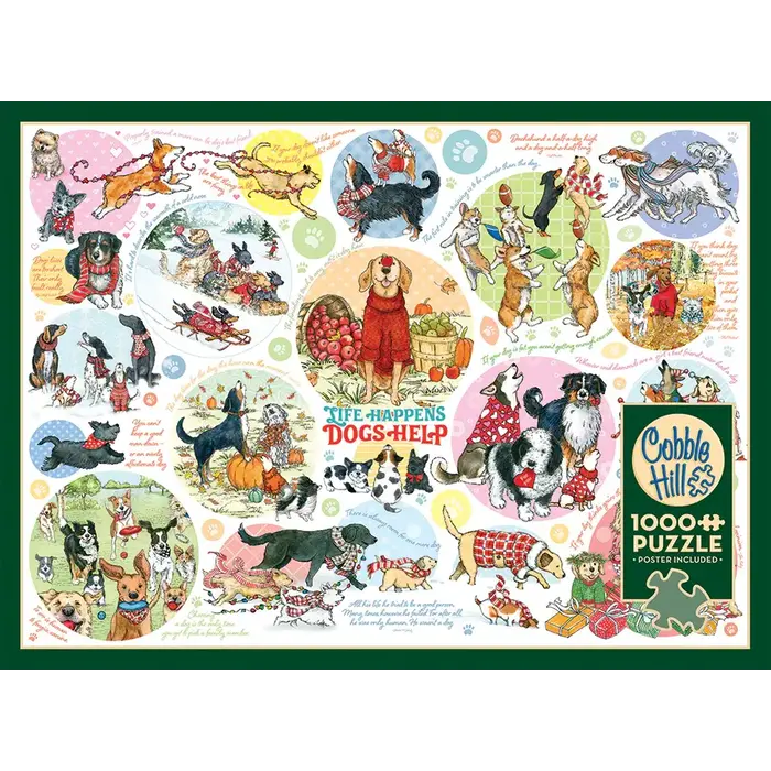 Cobble Hill Puzzles 1000 pcs - Dog Thoughts