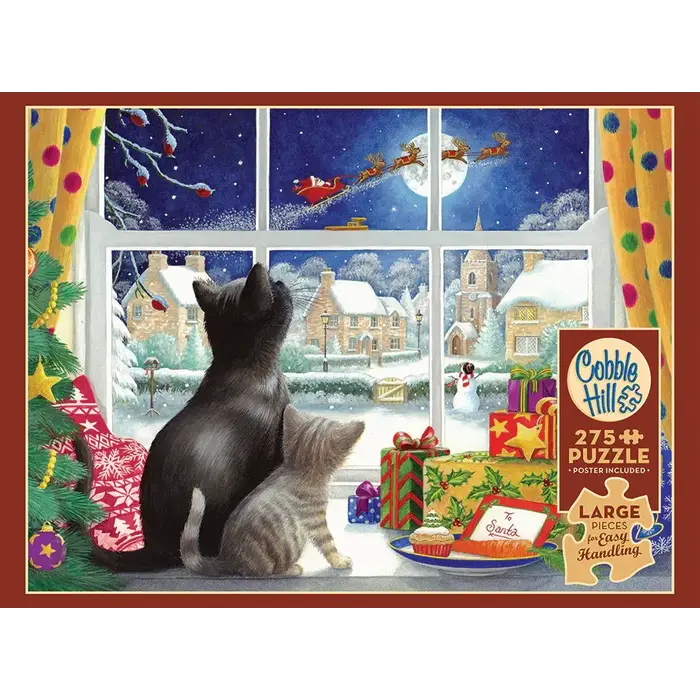 Cobble Hill Puzzles 275 pcs - Waiting for St. Nick (Easy Handling)
