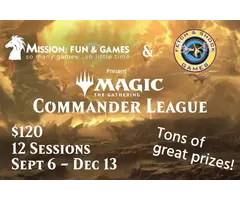 Events Magic the Gathering: Commander League - September 2025 to December 2025