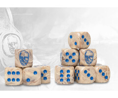 Para Bellum Wargames Conquest: Spires - Lunar Marbled Dice Set
