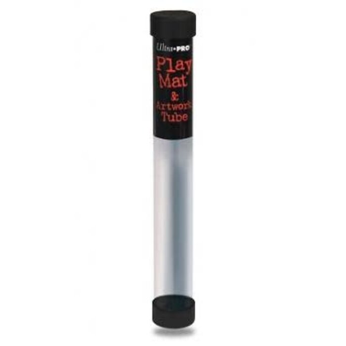 Ultra Pro Playmat Tube - Clear with Black Caps