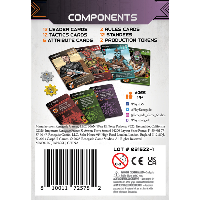 Renegade Game Studios Circadians: Chaos Order Harbingers Expansion