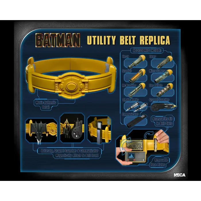 Wizkids/NECA LLC Batman (1989 Film) – Utility Belt Prop Replica