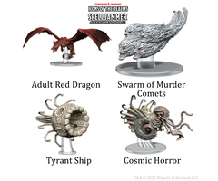 Wizkids/NECA LLC D&D Icons of the Realms: Ship Scale Threats From The Cosmos