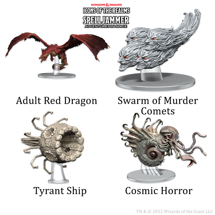 Wizkids/NECA LLC D&D Icons of the Realms: Ship Scale Threats From The Cosmos