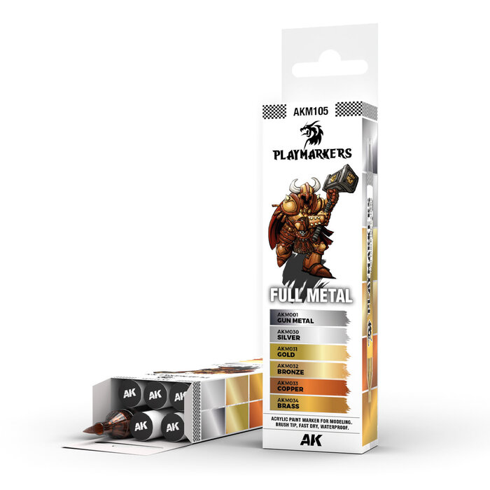 AK Interactive AK Interactive: Playmarkers Set - Full Metal