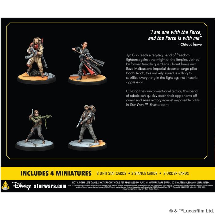 Atomic Mass Games Star Wars - Shatterpoint: This Is Rogue One: Jynn Erso Squad Pack