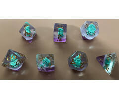 Mystery Dice Goblin 7-Piece RPG Dice Set: Mystery Dice Goblin - Triceratops