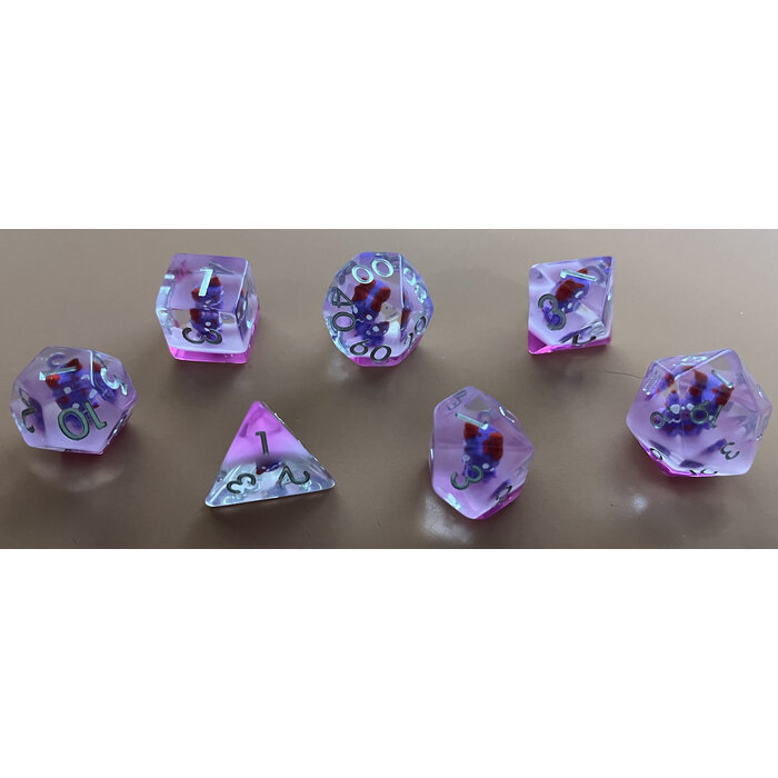 Mystery Dice Goblin 7-Piece RPG Dice Set: Mystery Dice Goblin - Purple Devil