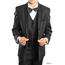TAZIO Boy's 5 pc Checkered Suit B387-1 BLACK (Little Boys)