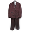 TAZIO Boy's 5pc Suit Regular Fit B393-4 BURGUNDY (Big Kids)
