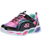 SKECHERS Skechers Girl's Shimmer Beams S Lights Black/Multi 20269L BKMT