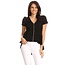 Solar Women's Blouse Top ST1607- Black
