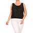 Solar Women's Blouse Top SBT734BG, Black