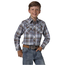 Wrangler Wrangler Boy's Retro Plaid Long-Sleeve shirt BVR491A