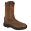 Rhino Premium Western Work Square Toe 9RT05 - Brown Bark