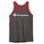 CHAMPION Champion Men's Classic Jersey Tank, Script Logo GT24H - Granite Heather/Flame Red