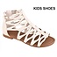 Belladia Belladia Girl's Gladiator Sandal | White