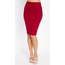 IRIS IRIS Knit Knee-length Skirt IS1260 | Red