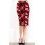 Floral Print Pencil Skirt 1160PRT-TU | Red