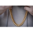 Golden Gilt Golden Gilt 14mm Cuban Link Necklace 18K Plated 30"