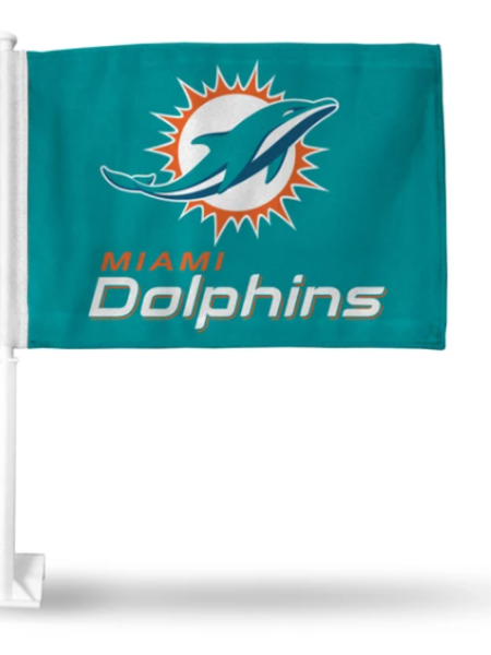 Rico Industries Miami Dolphins - Metal License Plate Tag