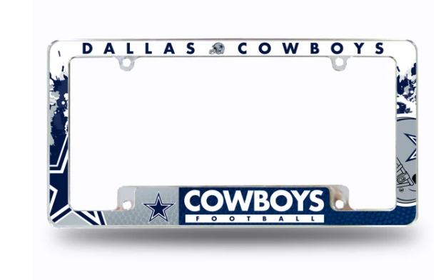 Dallas Cowboys #1 Fan Metal License Plate