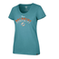 Miami Dolphins Women's Neptune Sparkle Split Scoop Neck Tee