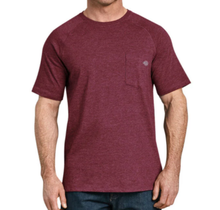 Dickies Temp-IQ Performance Tee | SS600BYH Burgundy Heather