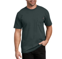 Dickies Men's Heavyweight Short Sleeve Tee, Hunter Green | WS450GH