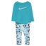 Nike Nike Girls Tunic and Mylar Legging Set, Teal Nebula|26F724-C6J