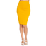 IRIS IRIS Knit Knee-length Skirt IS1260 | Mustard