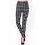 New Mix Plaid Print Brushed Full Leggings F714