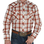 Roper Roper Men's Orange Plaid Western L/S Shirt