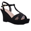 De Blossom De Blossom Women's Rhinestone T-Strap Wedge Winni