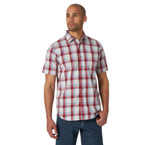 Wrangler Men's Rugged Wear SS Plaid Shirt RWPS2RM