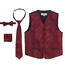 Gioberti Boy's 4 Piece Formal Paisley Tuxedo Vest Set