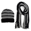 Men's Winter Knit Scarf and Hat Set