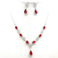 Ciel Ciel Women's Necklace & Earring Set #NB300610RED
