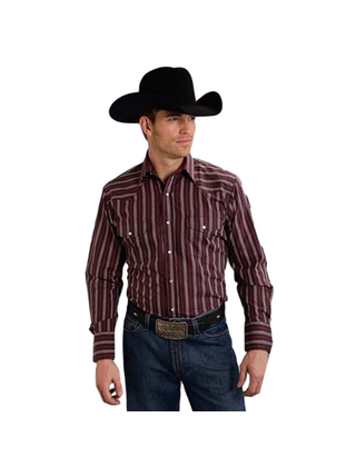 M&S&W Mens Button Down Dress Shirt Thicken Casual Western Plaid Shirt