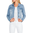 bebe Bebe Women's Cropped Raw Hem Denim Jacket