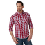 Wrangler Wrangler Men's Long Sleeve Plaid Western Snap Shirt MVG384R