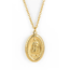 Madonna Goddess Oval Pendant Necklace