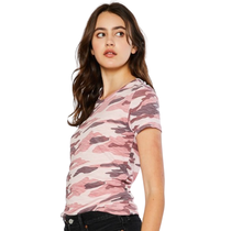 Reflex Women's S/S Camo Slub Tee S751